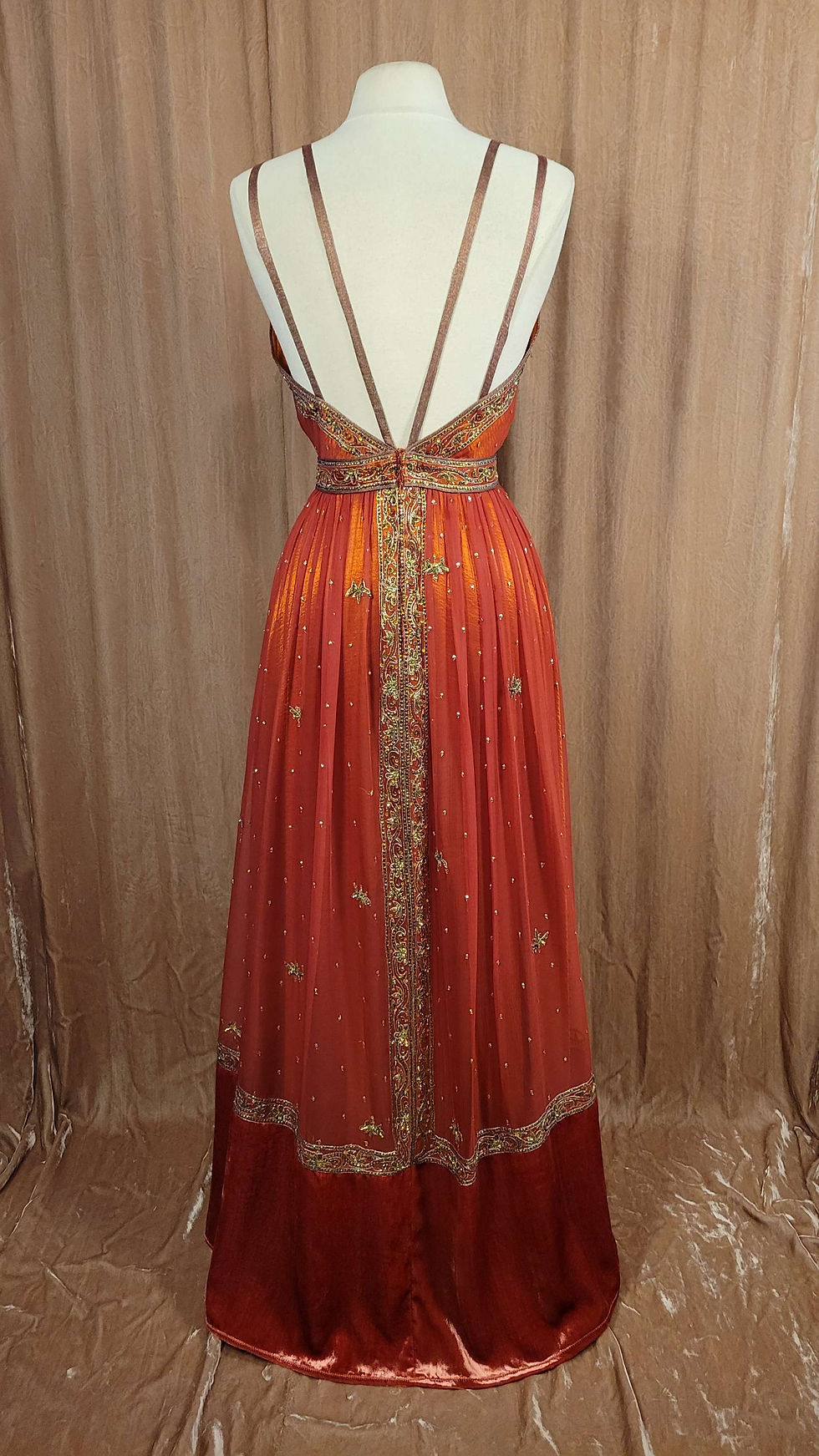 Thumbnail: Fiery Vermillion Artemis Gown 