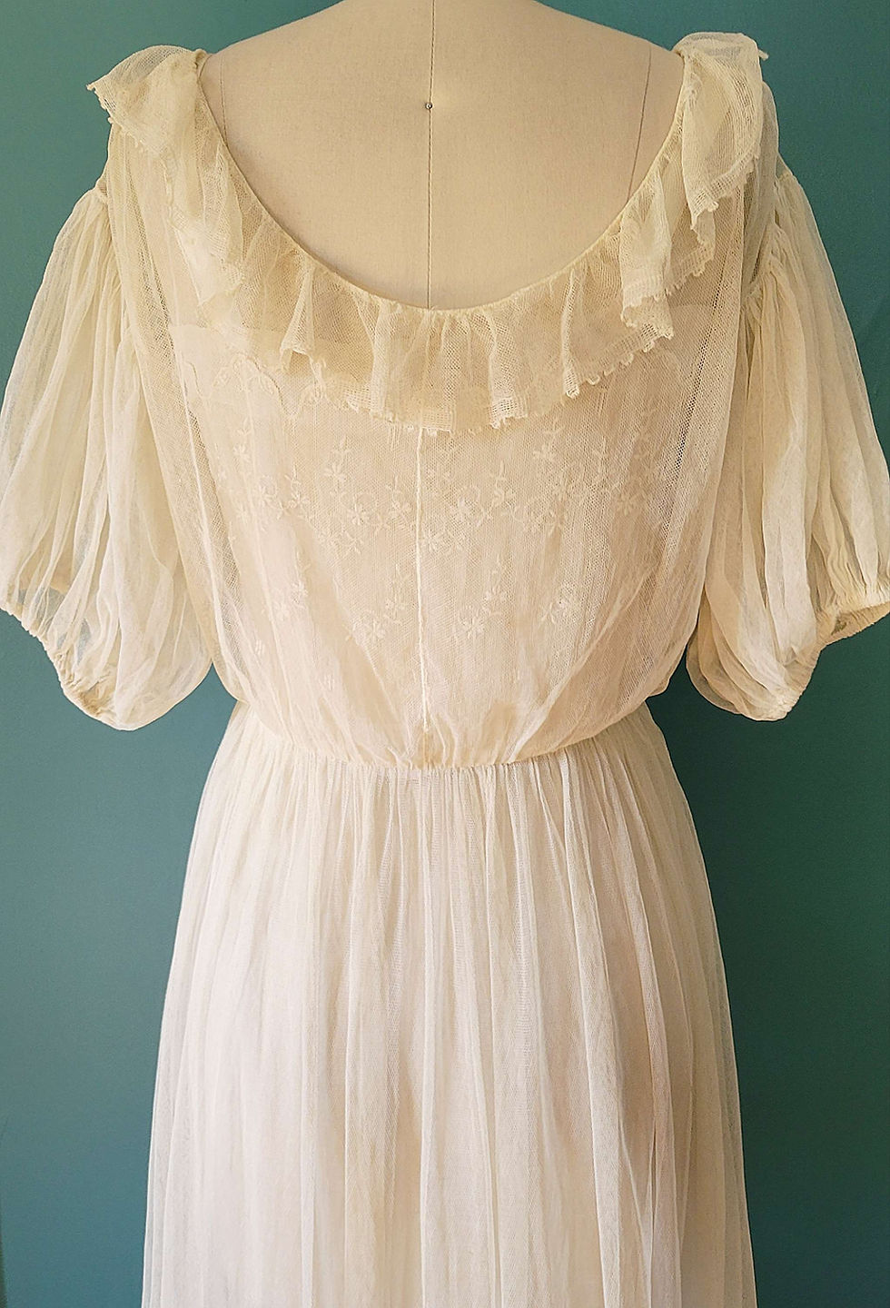 Thumbnail: 1900s Net and Embroidered Organdy Dress