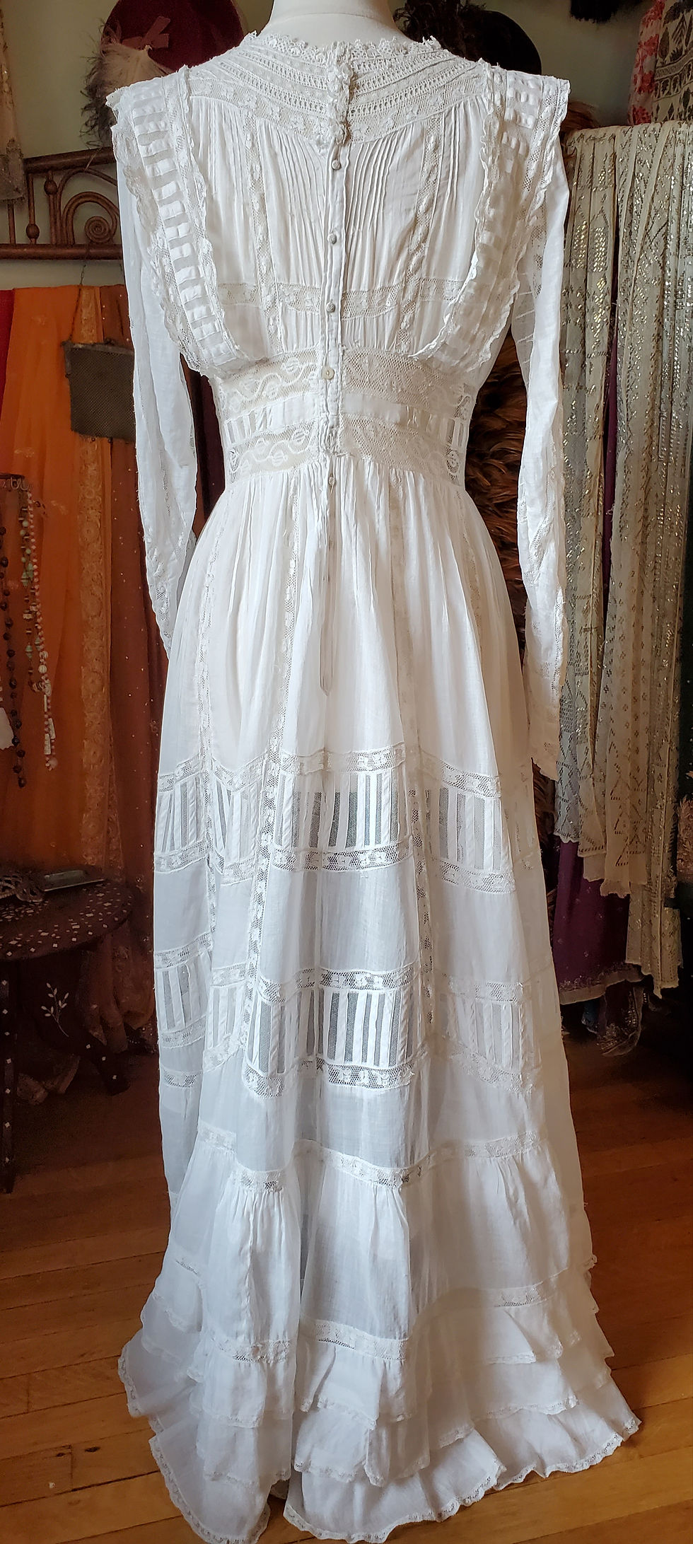 Thumbnail: Mixed Lace Edwardian Dress