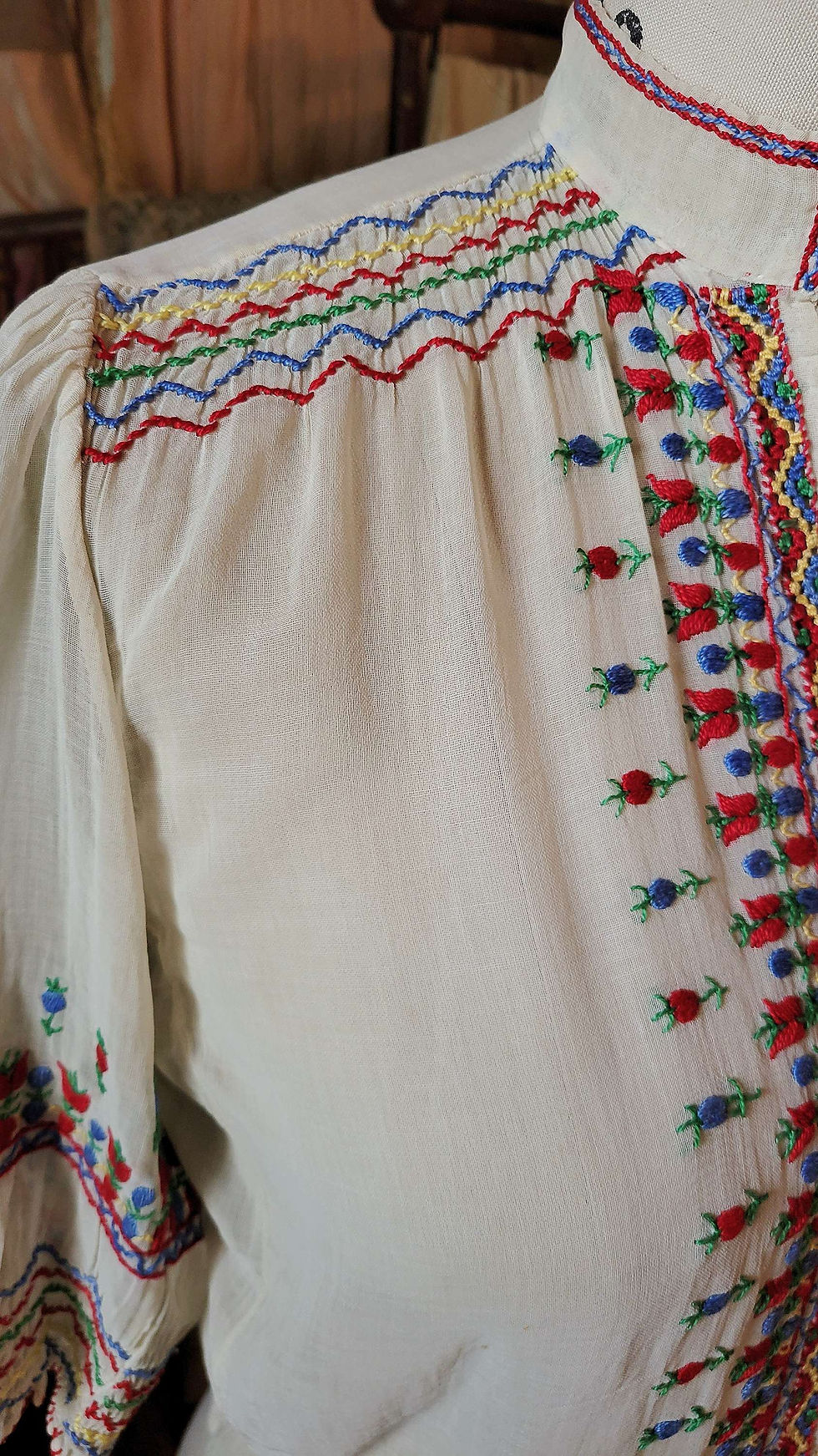 Thumbnail: 1930s Collared Hungarian Blouse