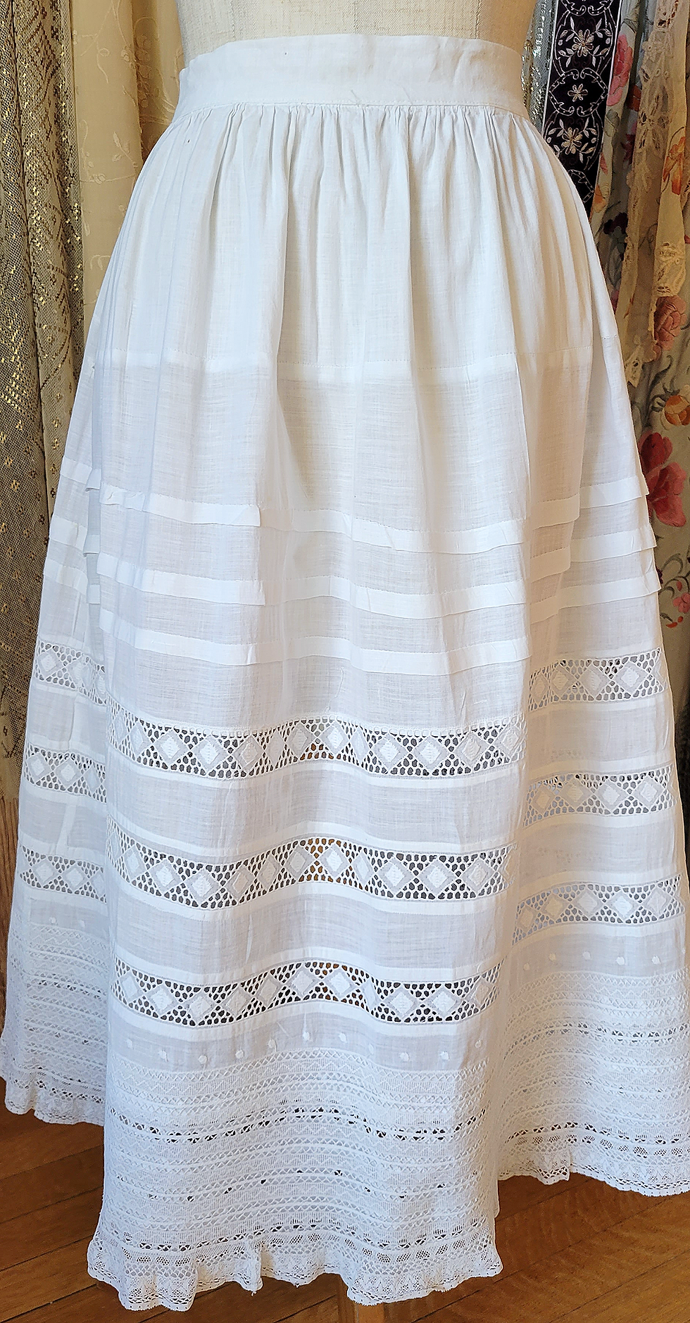 Thumbnail: 1910s Diamond Eyelet Petticoat 