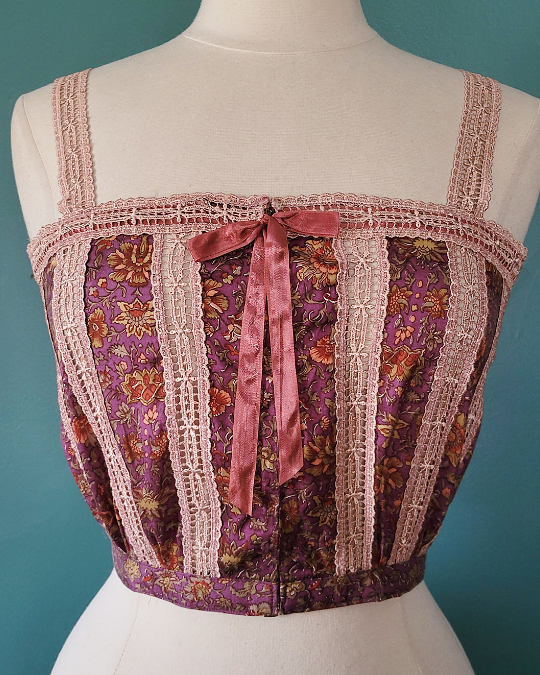 Lilac Floral Silk Camisole