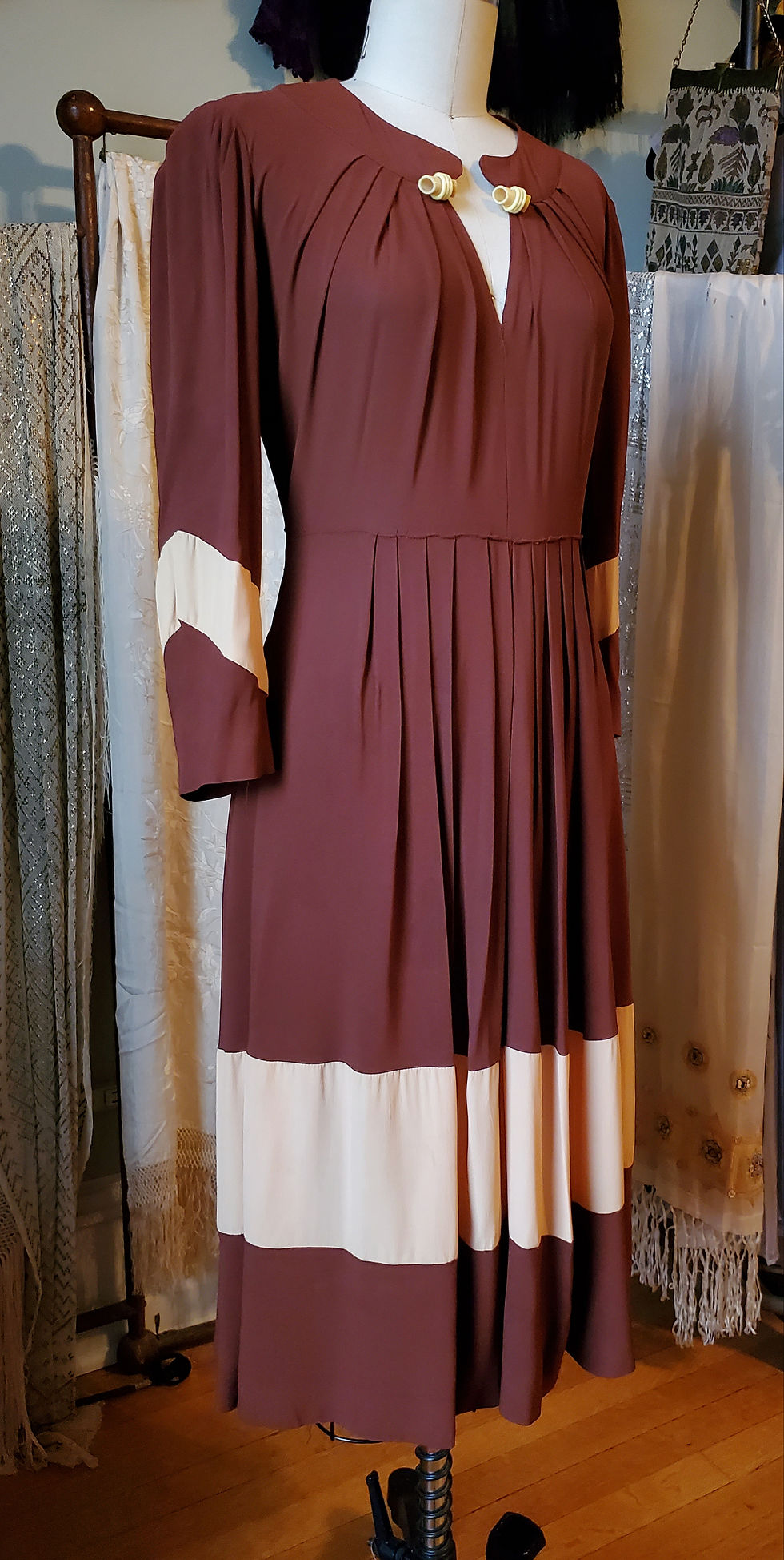 Thumbnail: 1930s Colorblock Day Dress