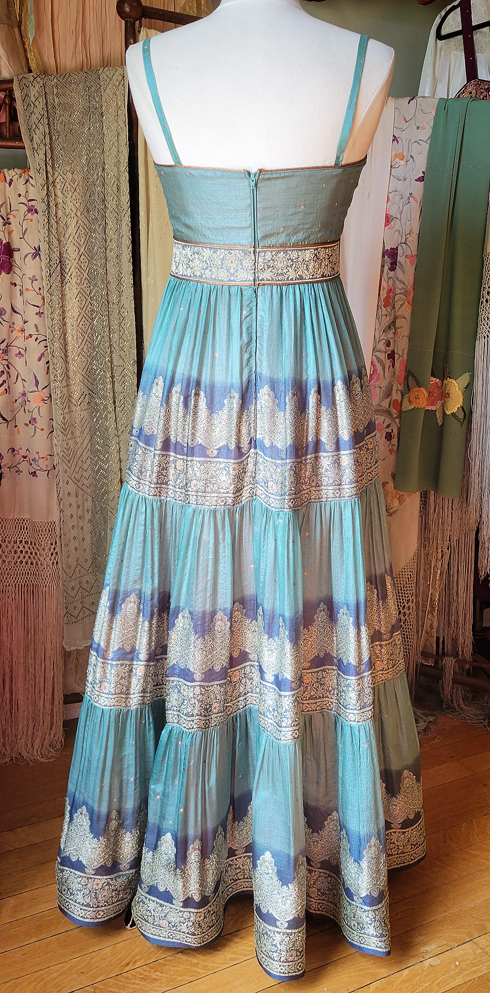 Thumbnail: Heavenly Blue Sari Gown