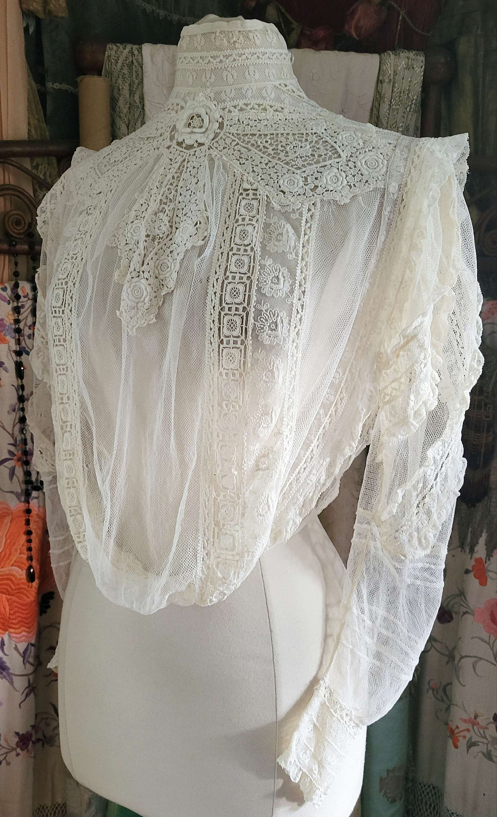Thumbnail: Edwardian Net and Lace Blouse