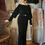 Thumbnail: Art Deco Bias Cut Silk Velvet 1930s Gown 