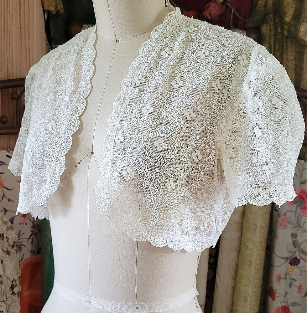 Thumbnail: 1930s Embroidered Net Bolero