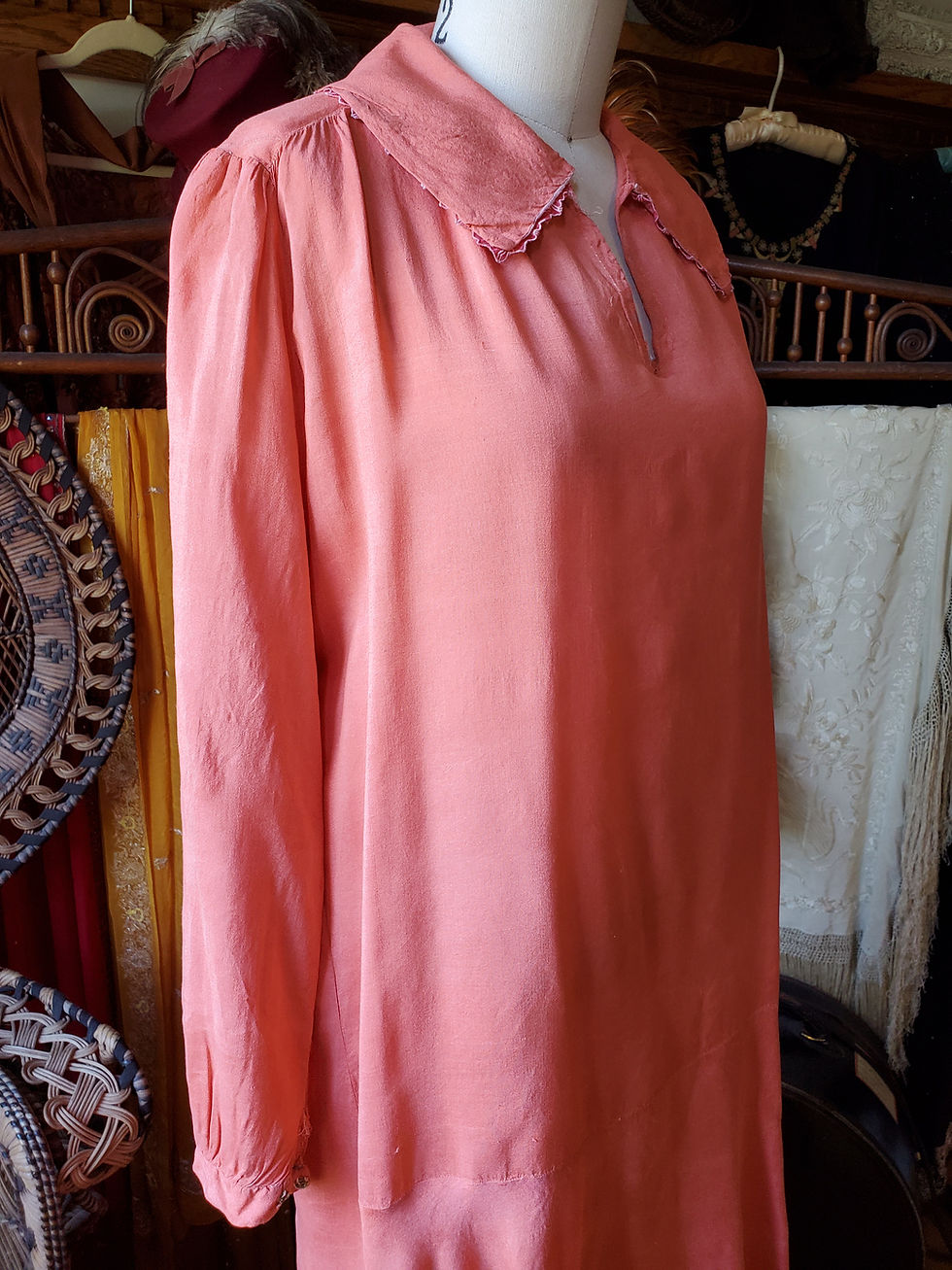 Thumbnail: 1920s Salmon Day Dress