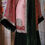 Thumbnail: Rust Chiffon and Moss Velvet Dupatta Robe