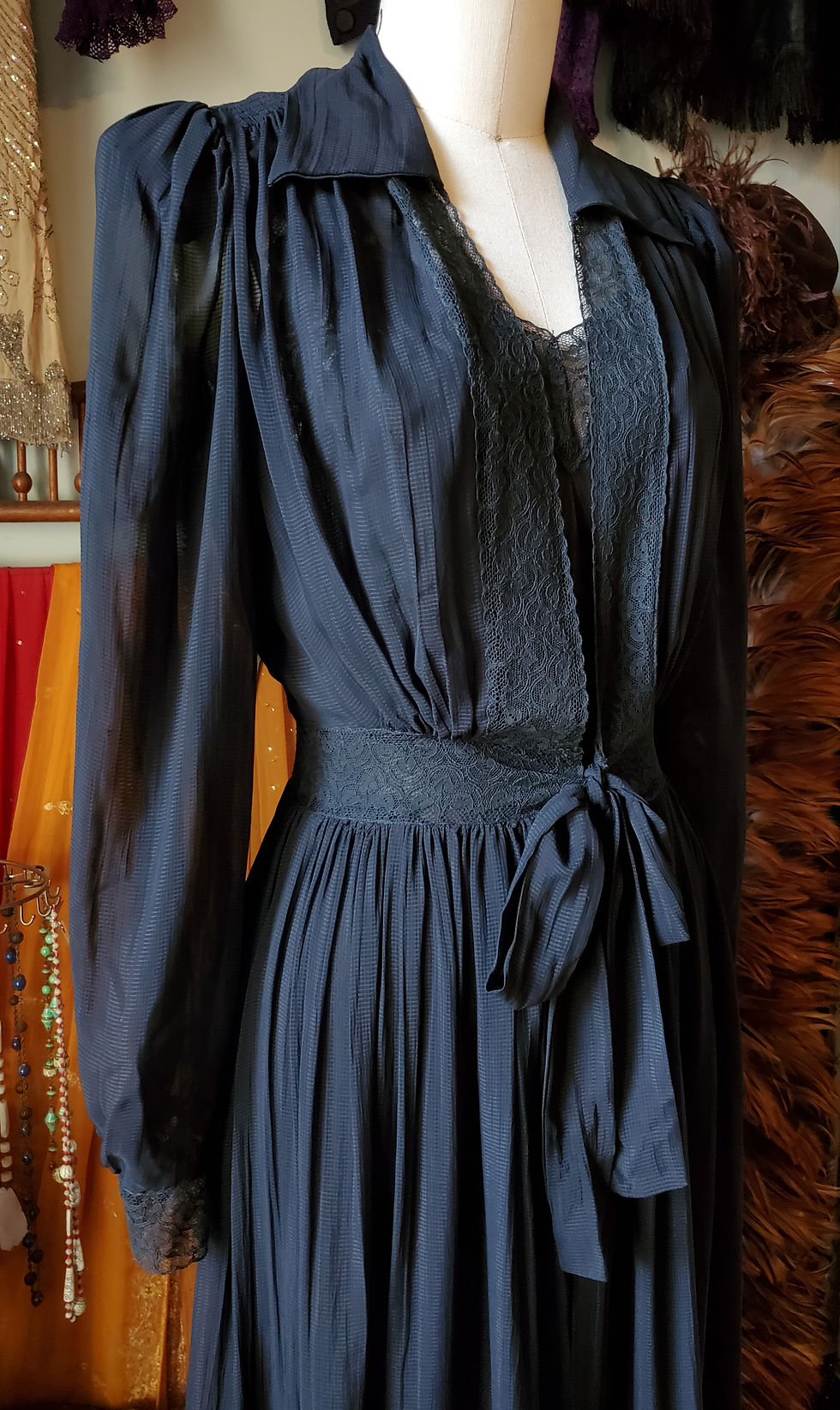 Thumbnail: 1940s Slip and Robe Set