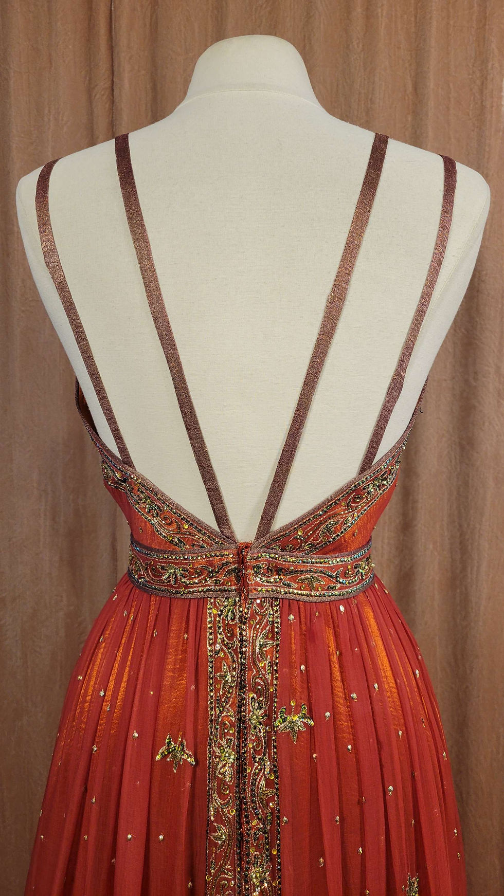 Thumbnail: Fiery Vermillion Artemis Gown 