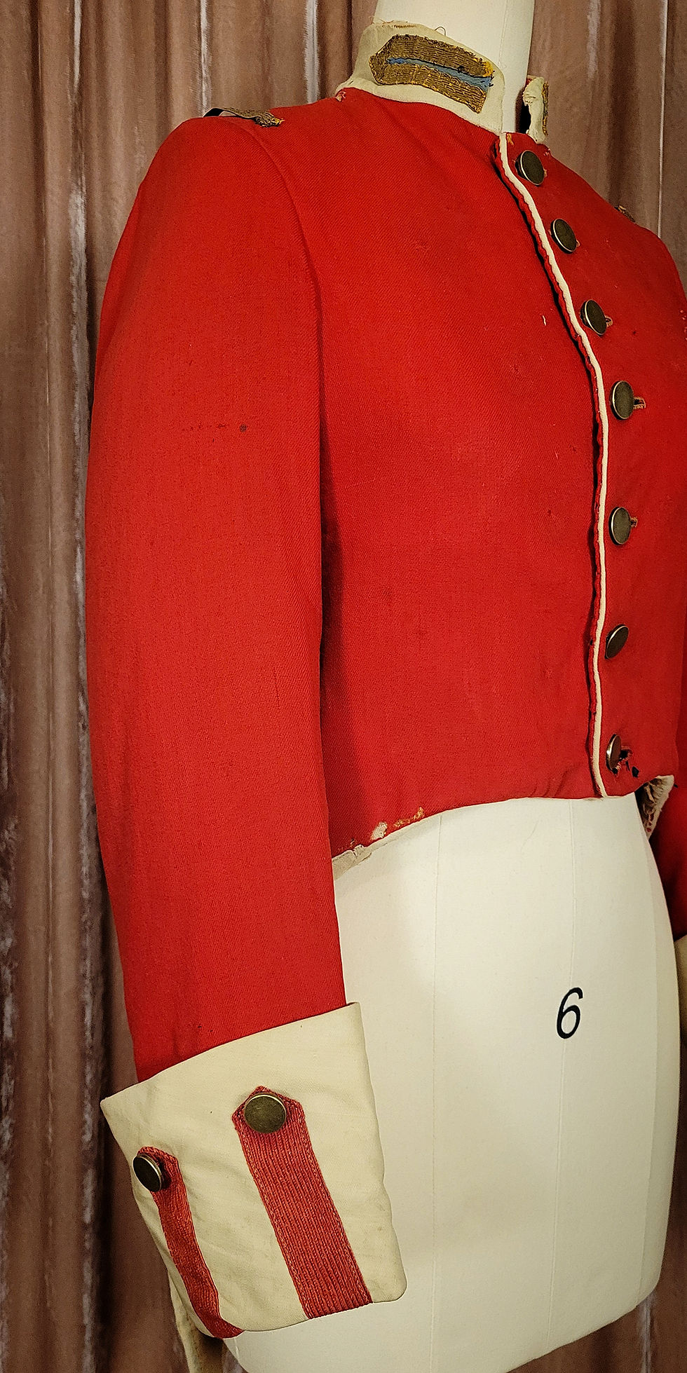 Thumbnail: 1900s Red Wool British Redcoat Costume Jacket