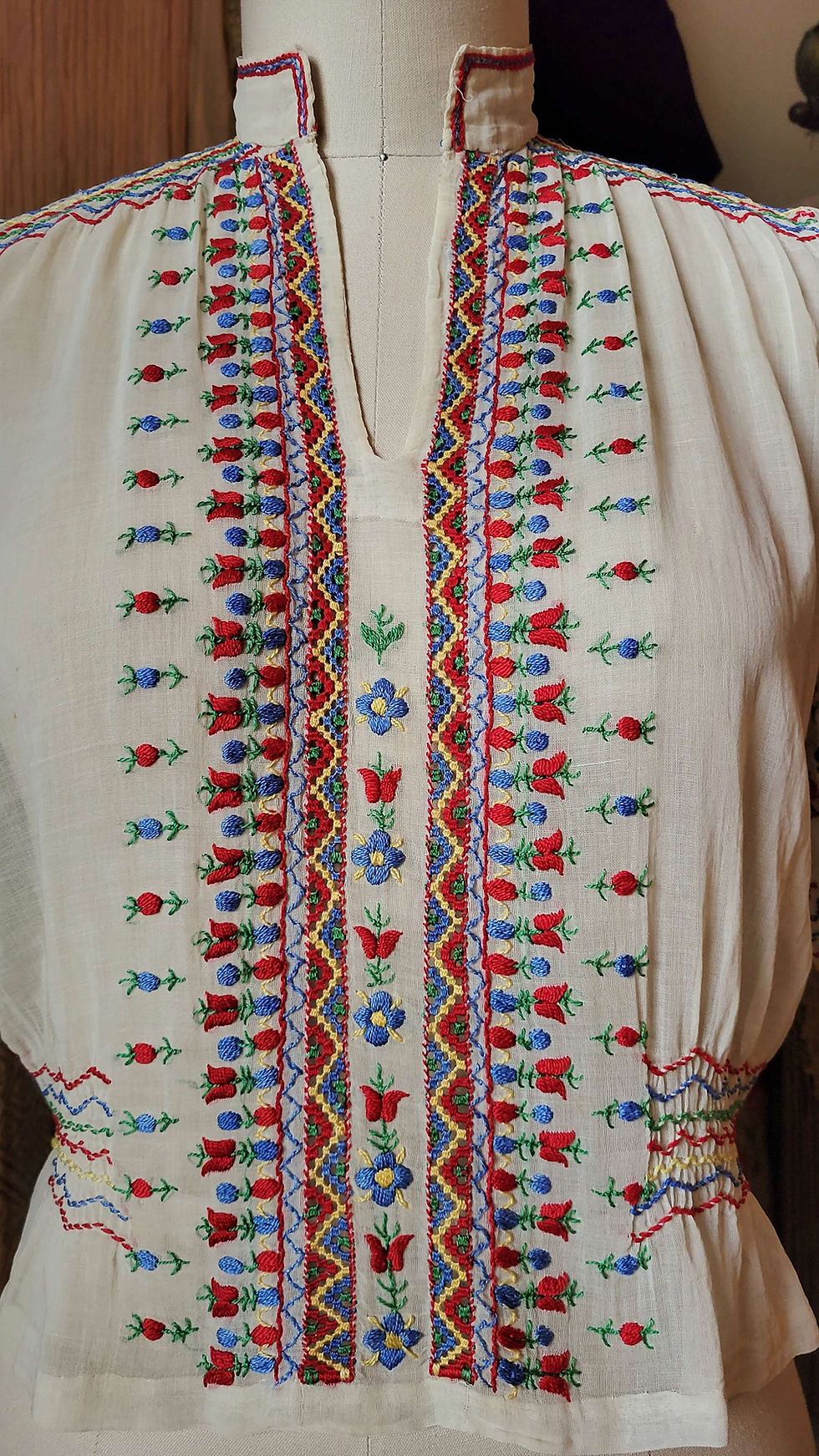 Thumbnail: 1930s Collared Hungarian Blouse