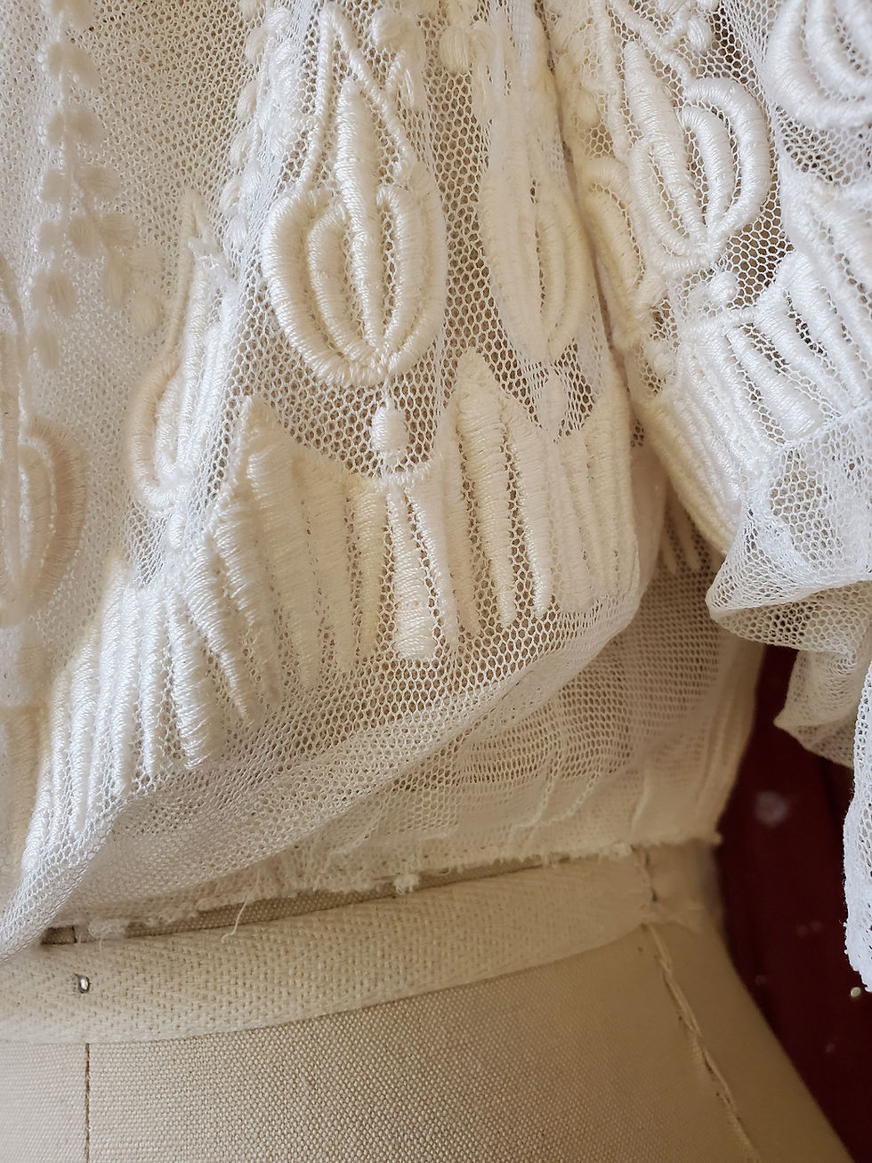 Thumbnail: Edwardian Embroidered Net Blouse