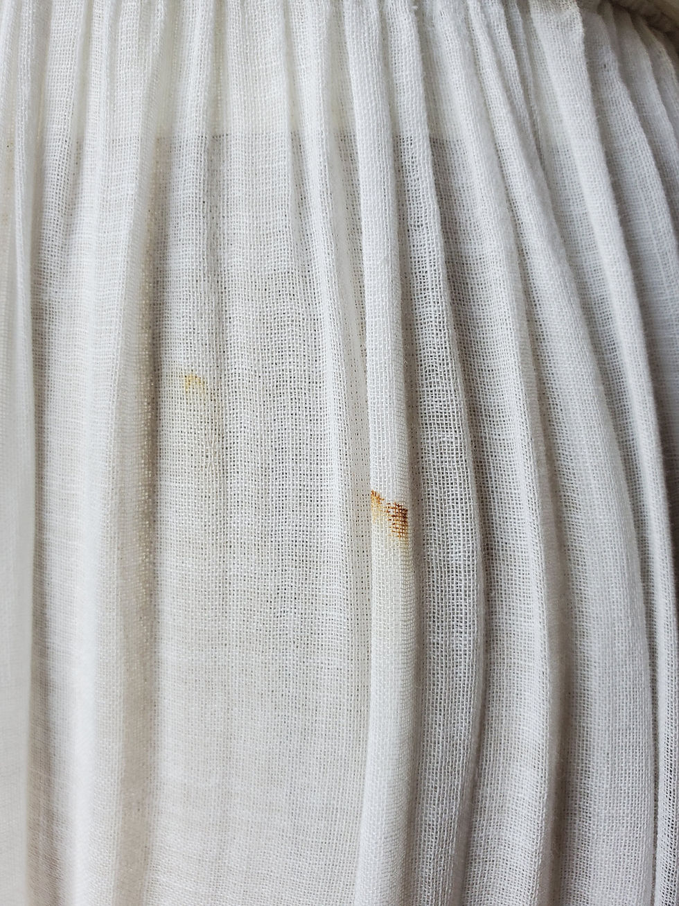 Thumbnail: Heavy Lace Sheer Cotton 1910s Dress