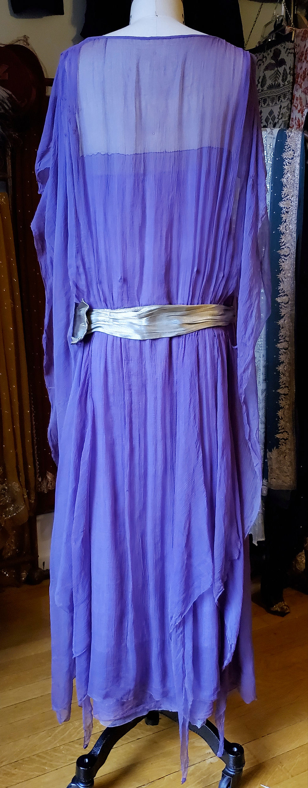 Thumbnail: Celestial Purple Chiffon 1920s Gown