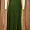 Thumbnail: 1940s Emerald Green Silk Velvet Gown  