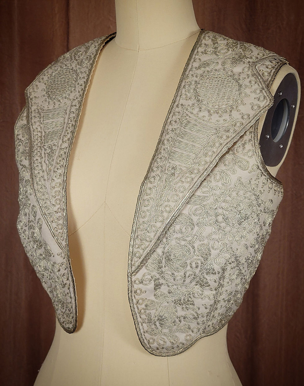 Thumbnail: 1880s Ottoman Silver Embroidered Vest