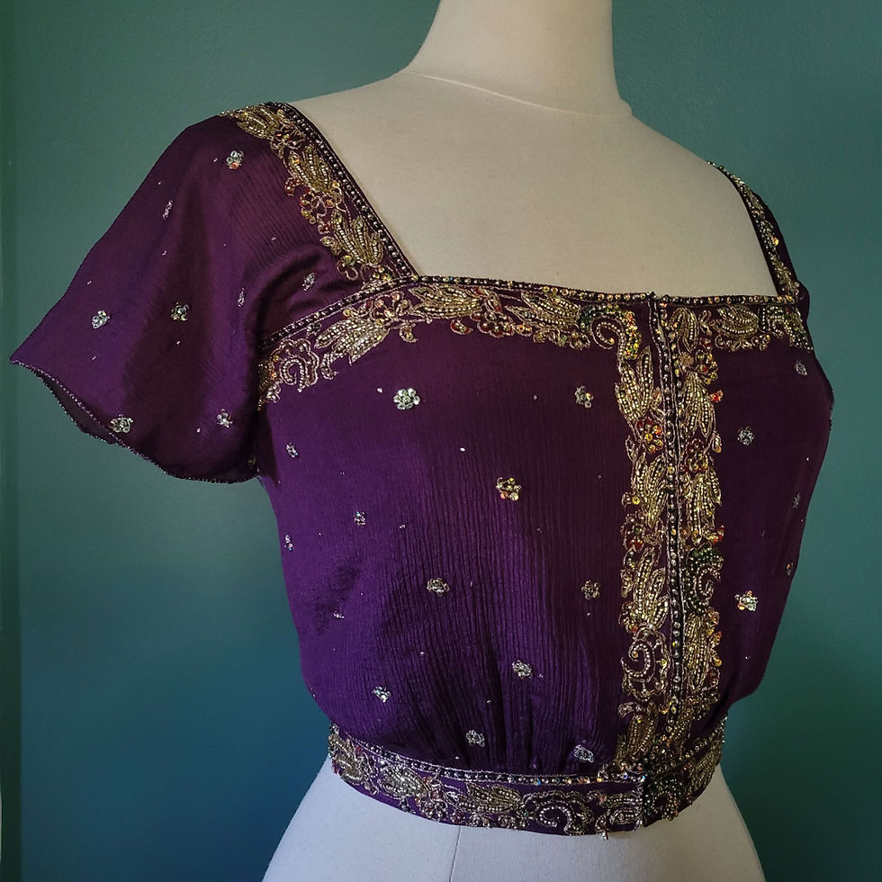 Thumbnail: Magic Spell Purple Embroidered Chiffon Camisole 