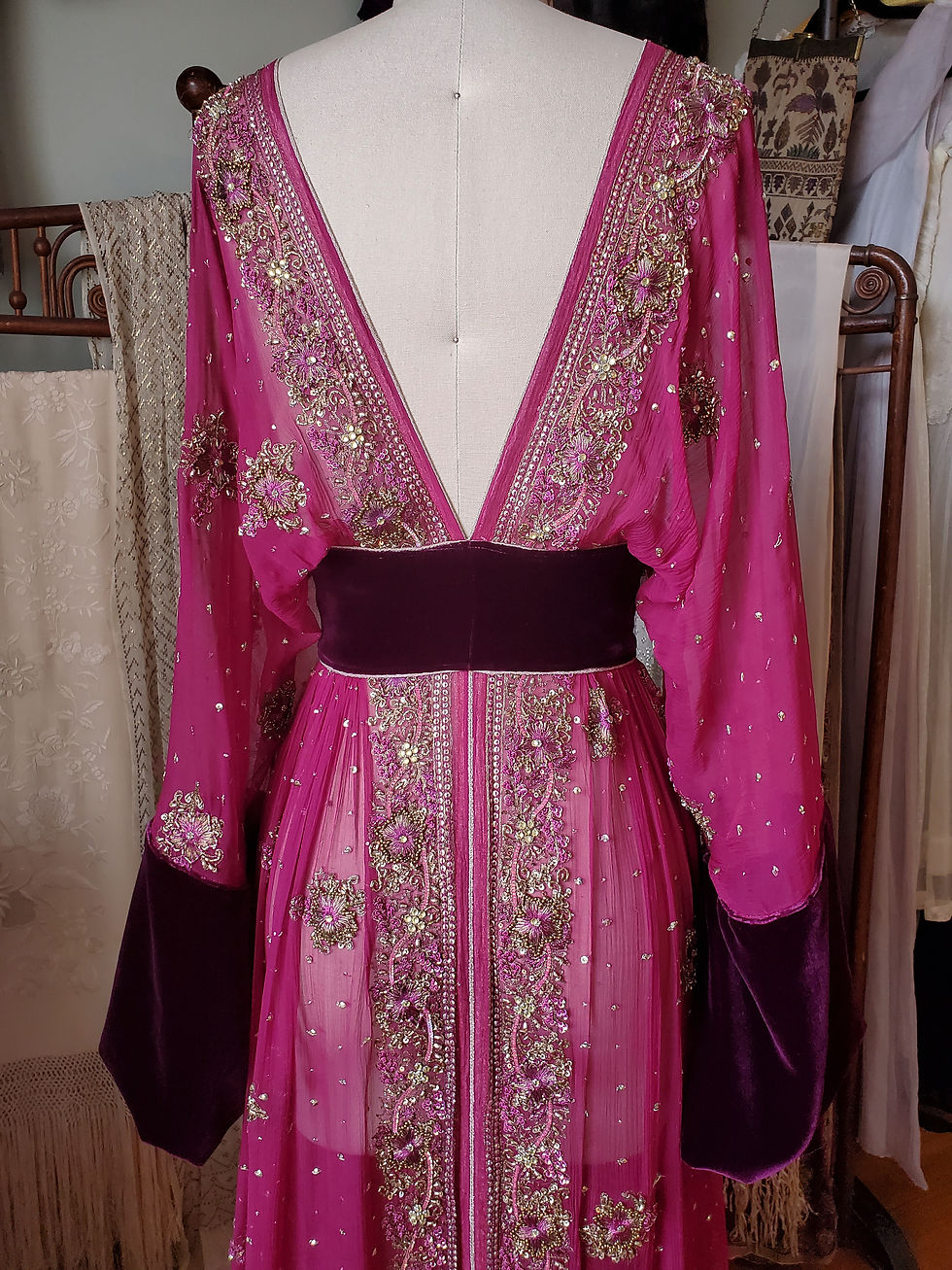 Thumbnail: Fuschia Goddess Dupatta Robe