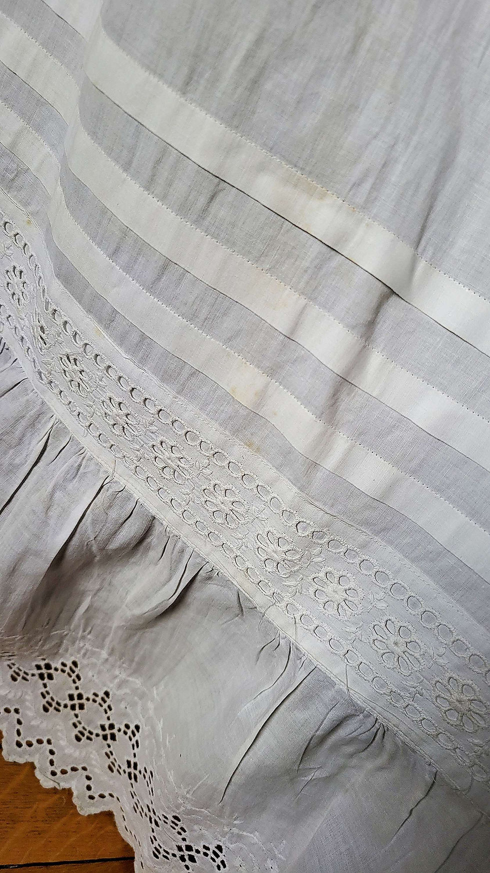 Thumbnail: Embroidered Eyelet 1900s Petticoat