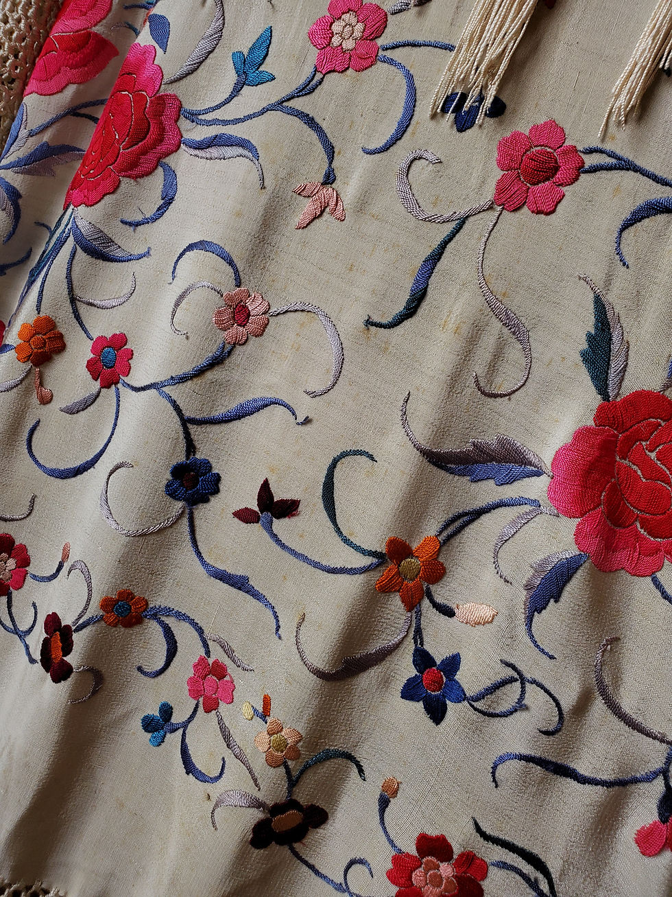 Thumbnail: 1920s Piano Shawl Fringed Jacket