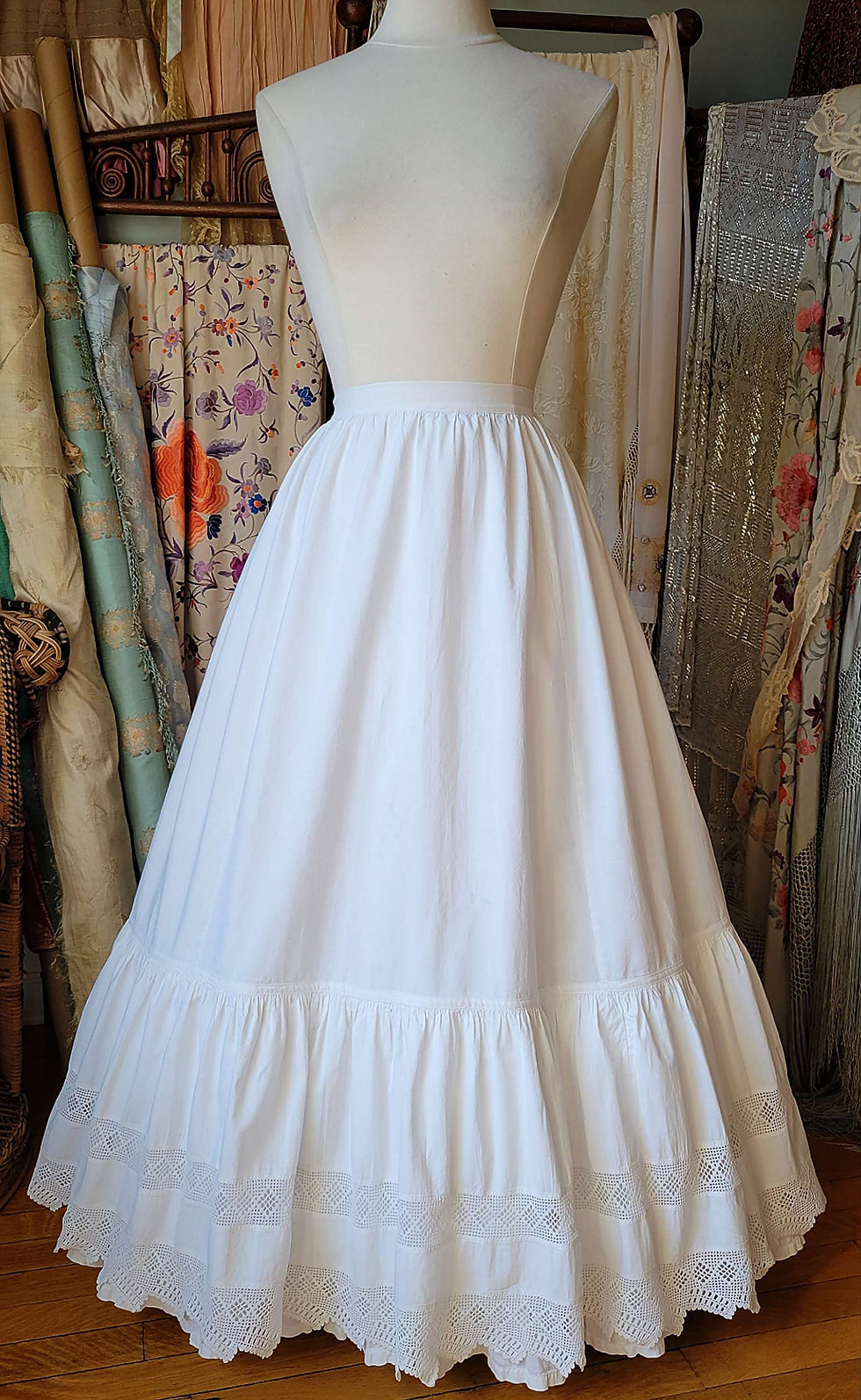Thumbnail: 1860s Crochet Lace Petticoat