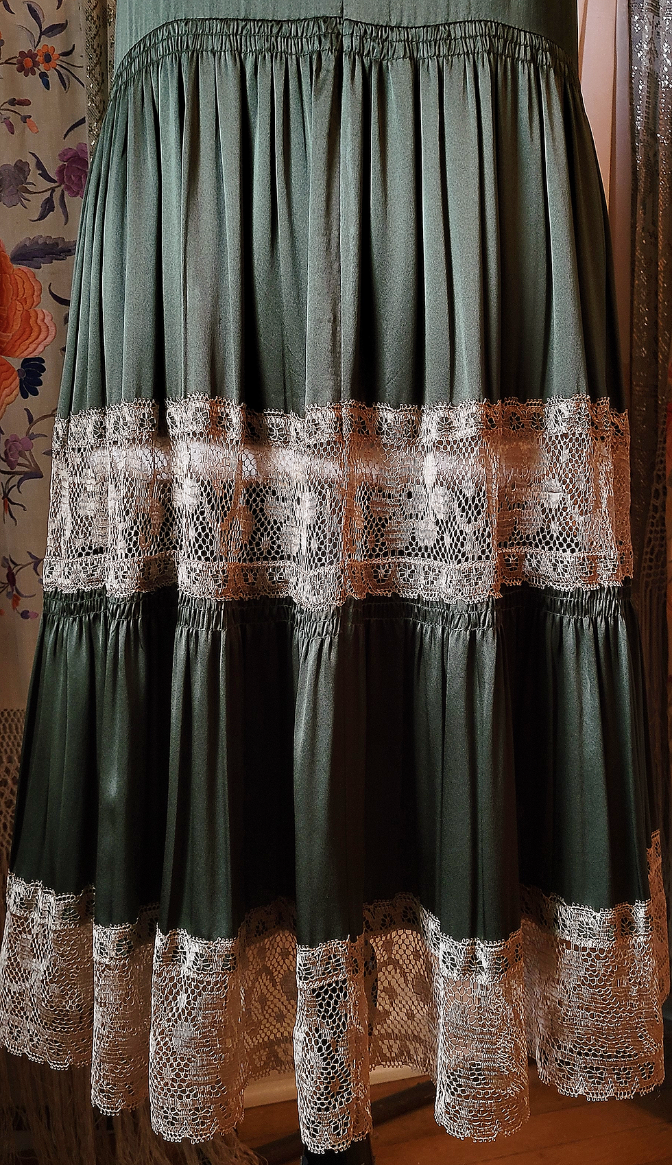 Thumbnail: Moss Green 1920s Style Dress