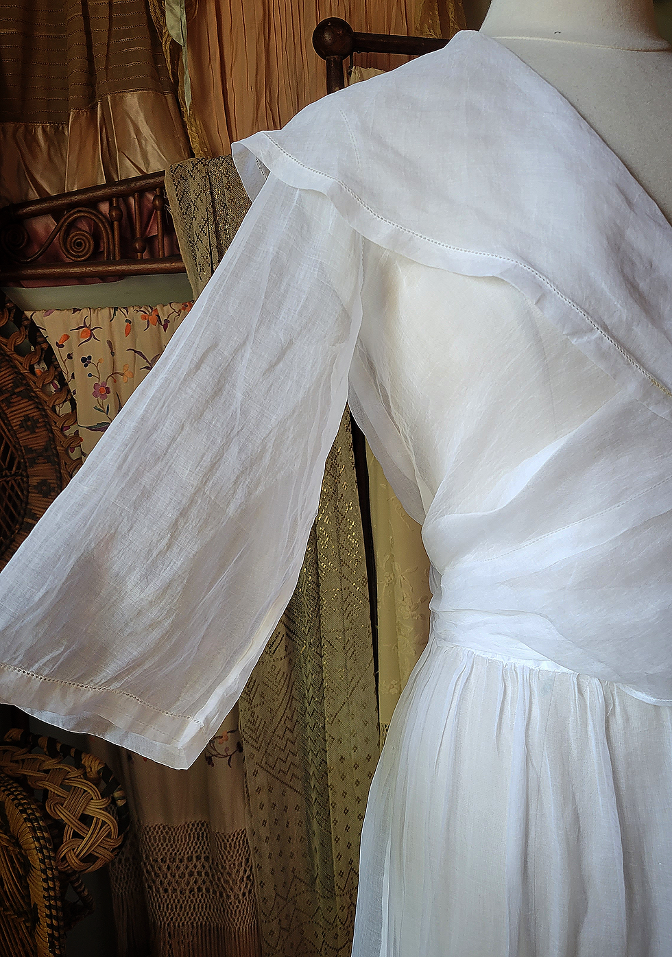 Thumbnail: 1910s Sheer Organdy Dress