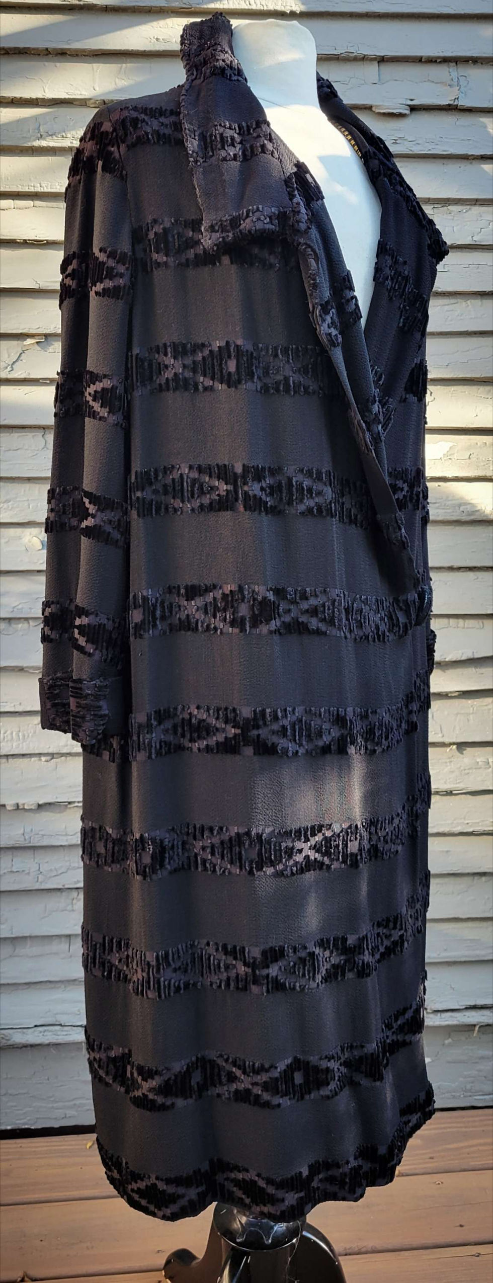 Thumbnail: 1920s Stripe Chenille Coat