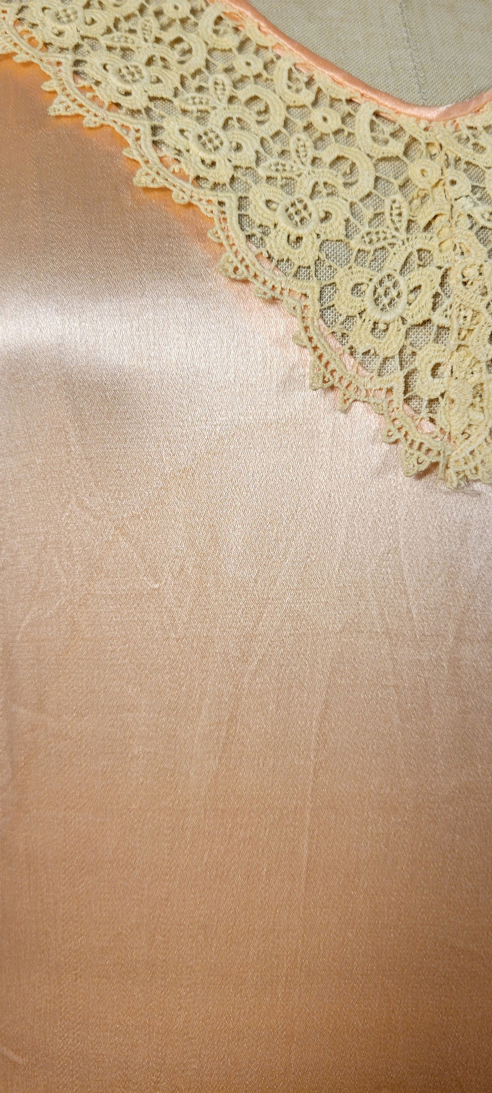 Thumbnail: 1920s Petal Pink Satin Dress
