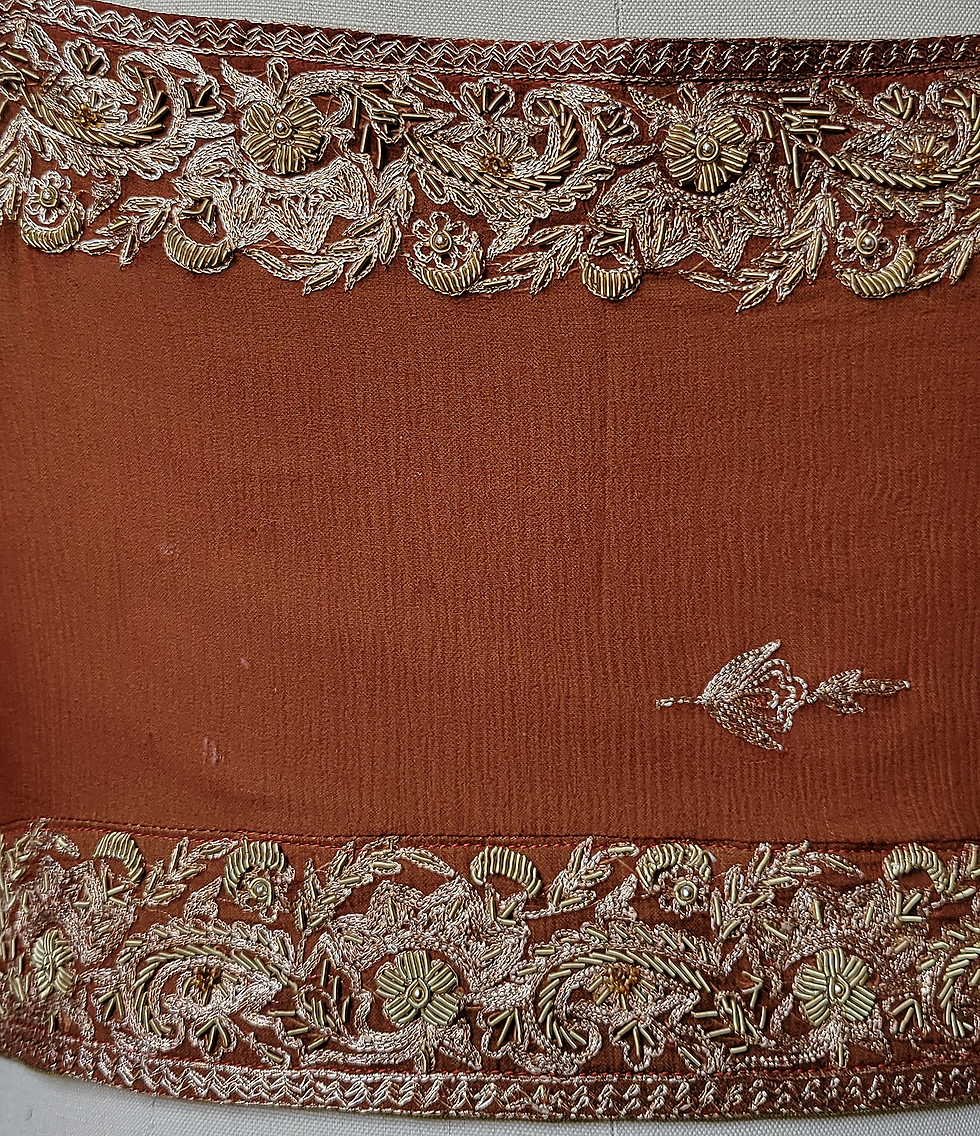 Thumbnail: Cinnamon Embroidered Chiffon Camisole 