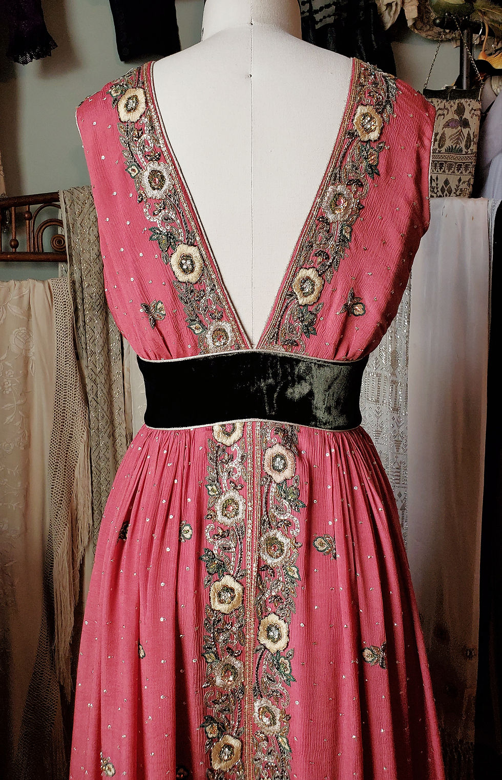 Thumbnail: Rose and Olive Dupatta Dress