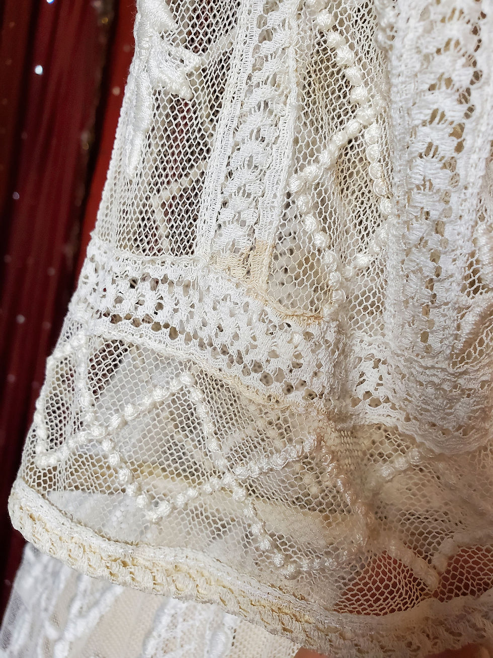 Thumbnail: Heavily Embroidered Net Edwardian Dress 