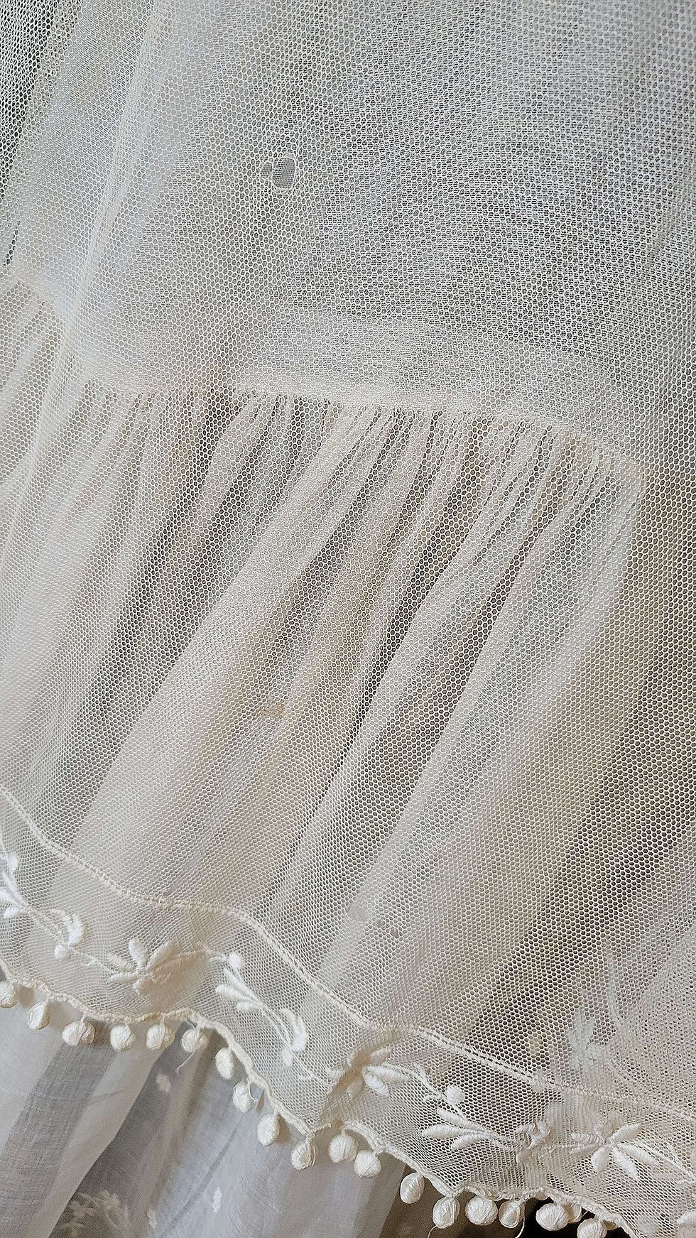 Thumbnail: 1900s Net and Embroidered Organdy Dress