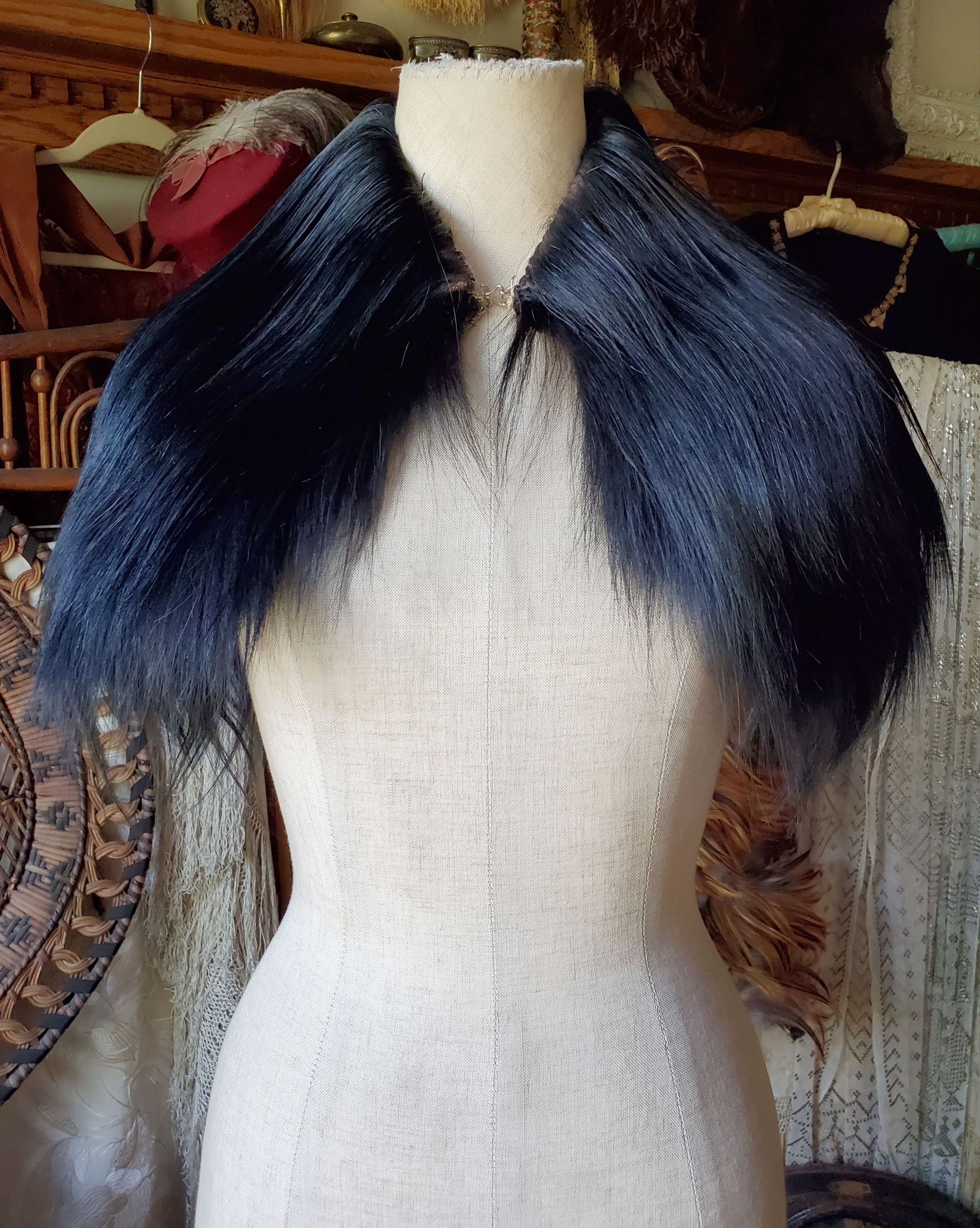 1930s Long Fur Capelet