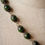 Thumbnail: Moss Green Glass Beads 20s Style Necklace