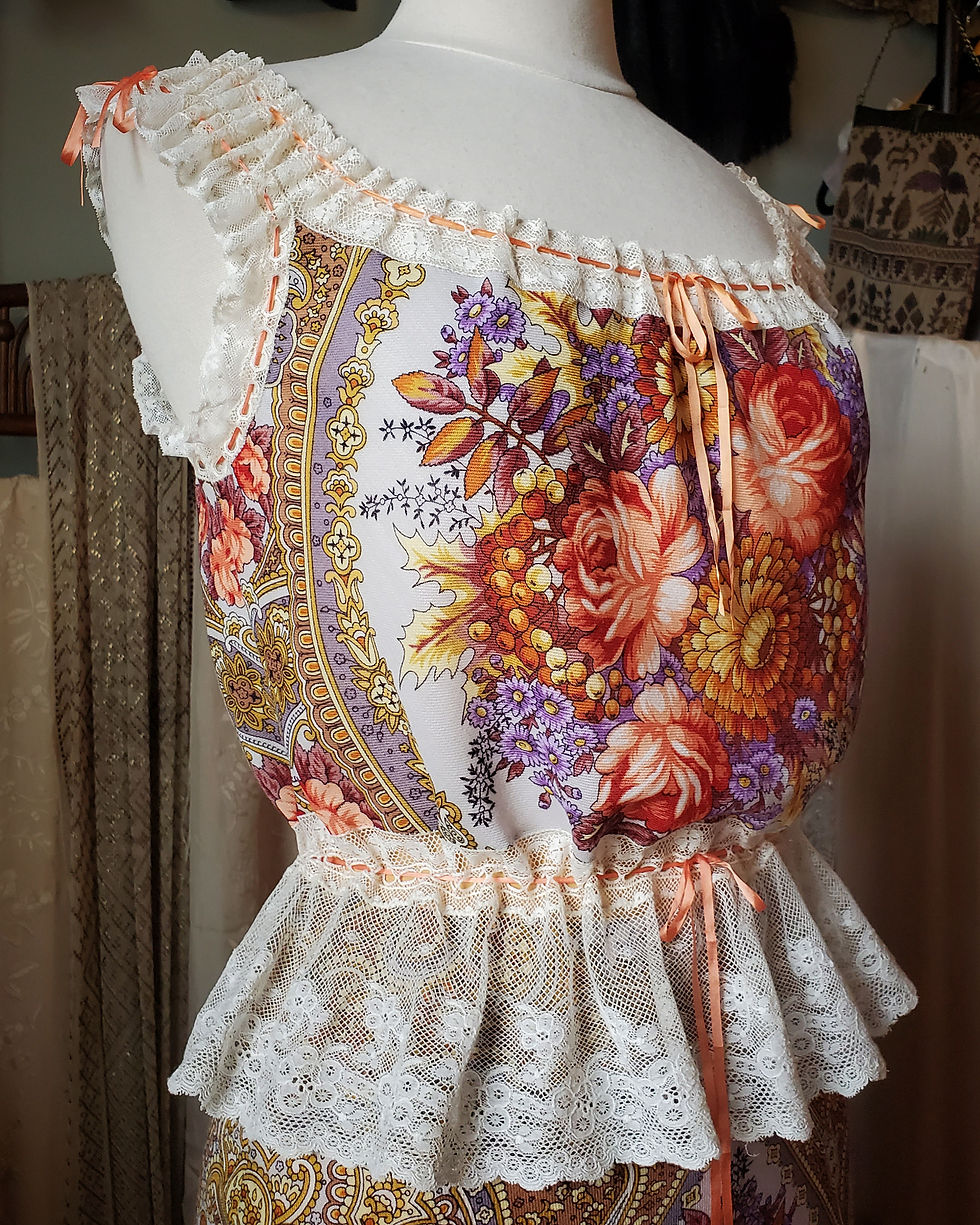Thumbnail: Printed Wool Floral Pavlovo Camisole 