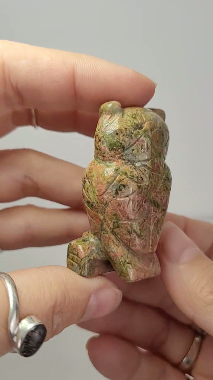 Hibou Unakite Owl #1