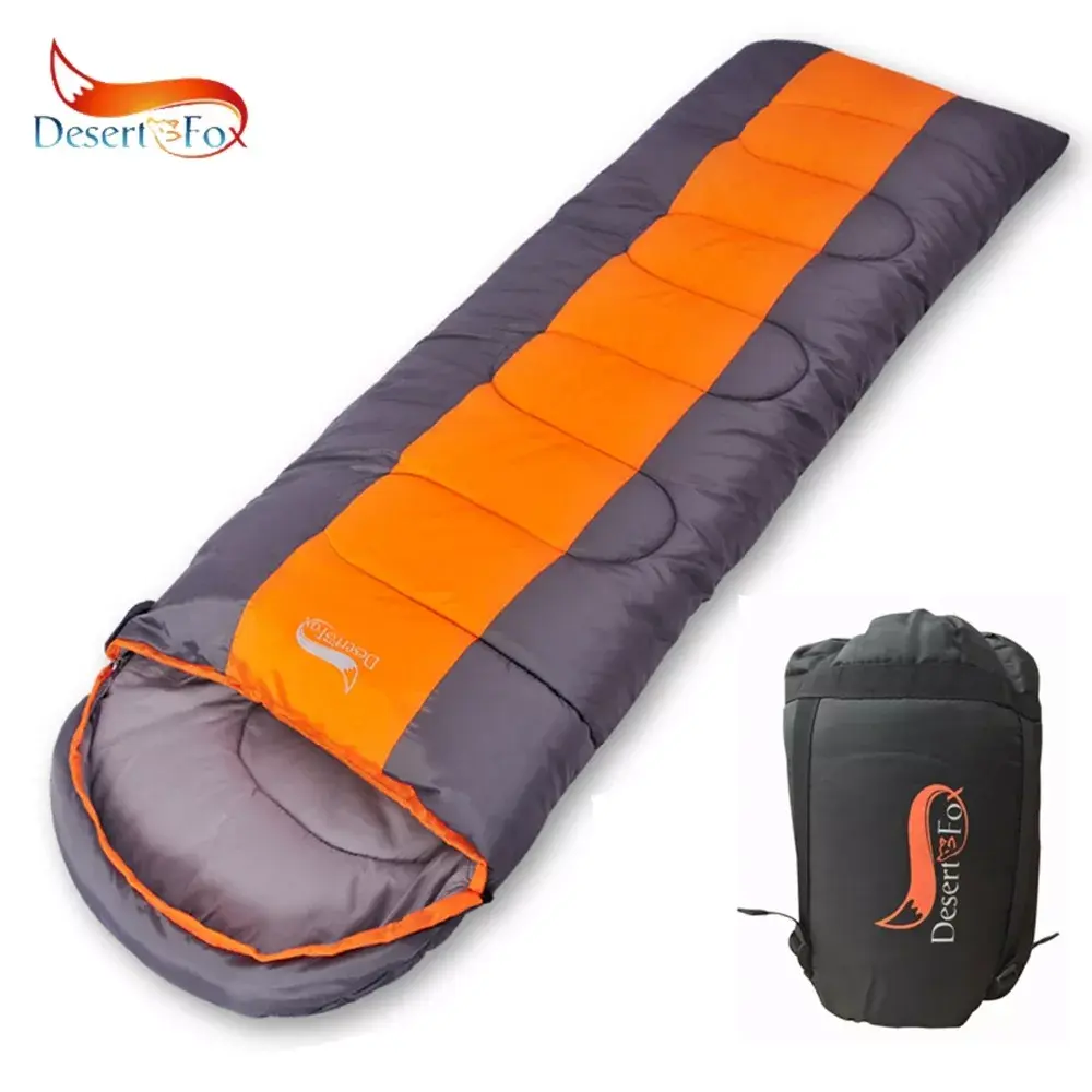 Saco dormir Desert&Fox 220x85cm impermeable, ligero con bolsa de compresión