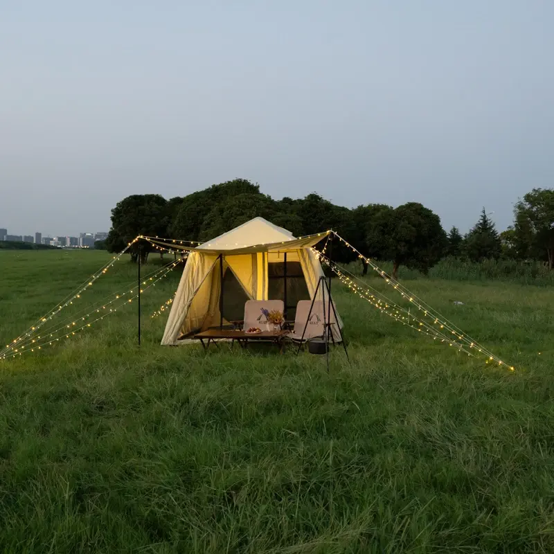 Miniatura: Tienda glamping inflable 4 estaciones, Oxford impermeable y portátil