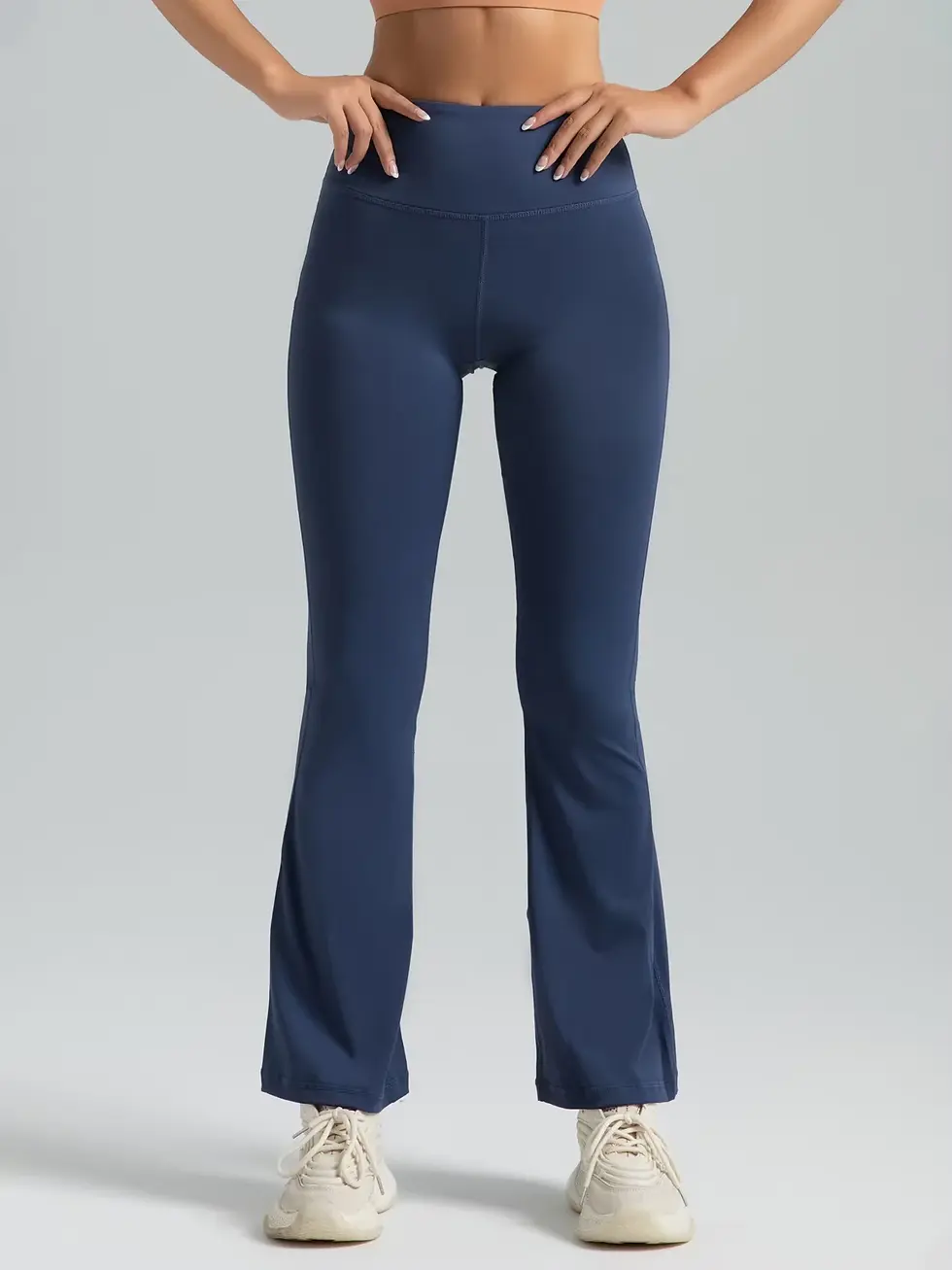 Miniatura: Leggings cintura alta acampanados, sostenibles y elásticos para yoga