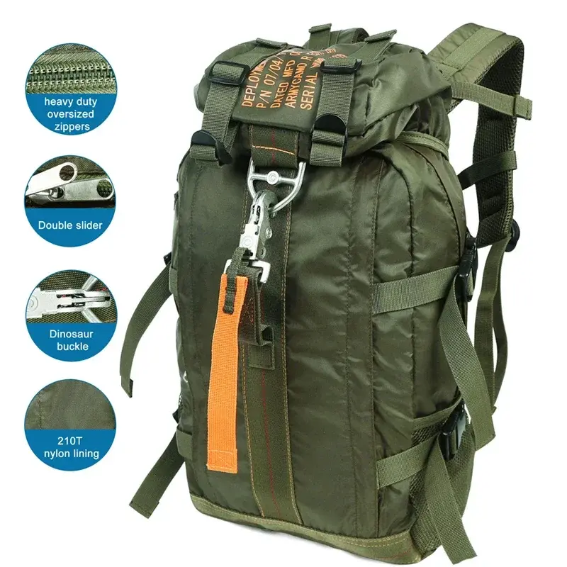 Mochila trekking impermeable ligera para viajes y excursiones al aire libre