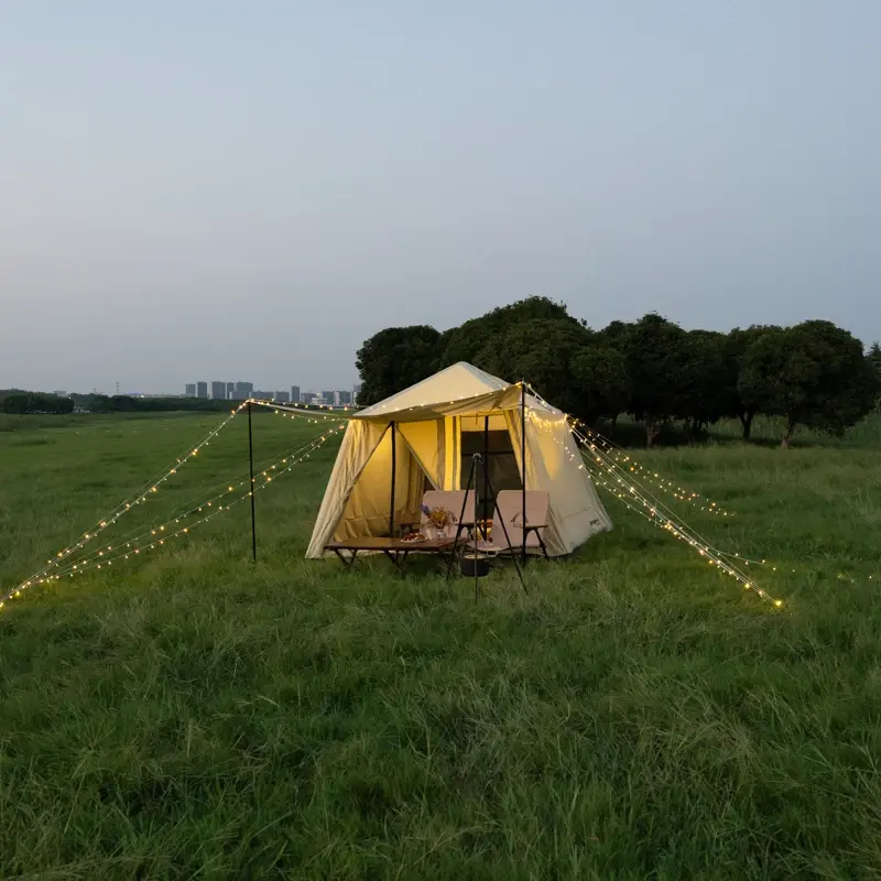 Miniatura: Tienda glamping inflable 4 estaciones, Oxford impermeable y portátil