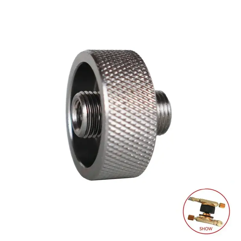 Miniatura: Adaptador gas camping LPG butano, recarga cilindro plano, accesorio portátil