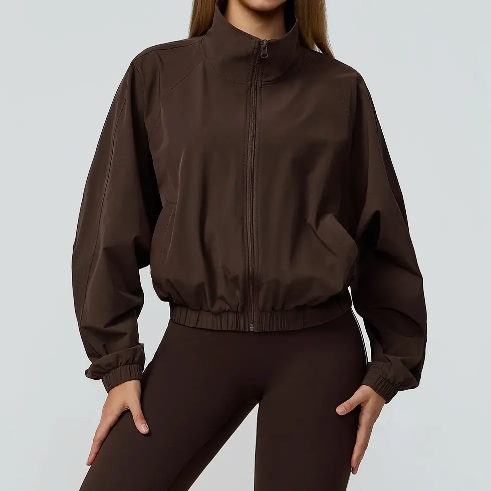 Miniatura: Chaqueta deportiva mujer con cremallera, secado rápido, cortaviento y fitness