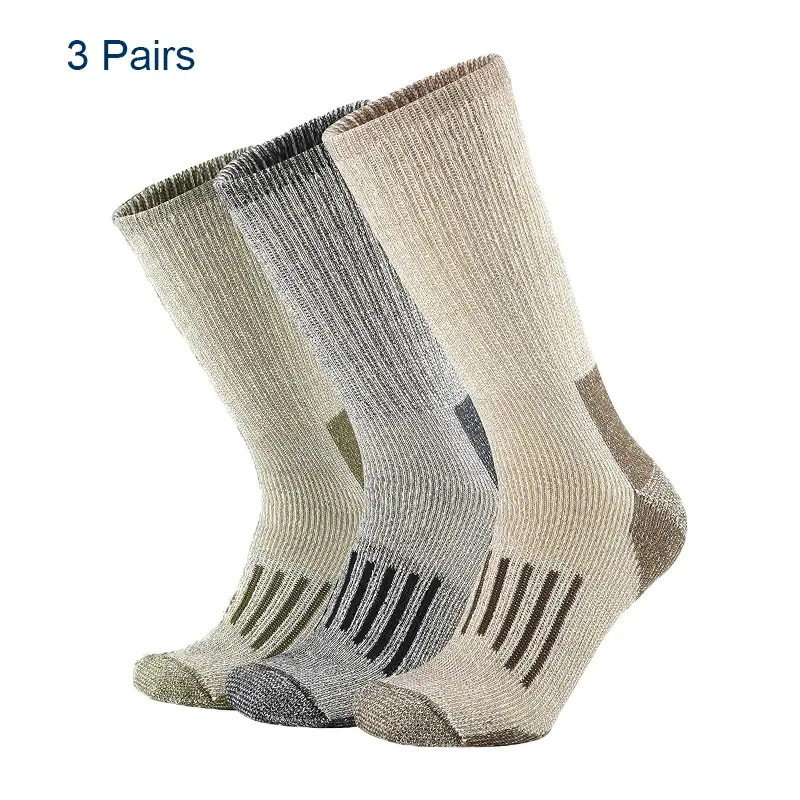 Miniatura: Calcetines 80% lana merino unisex, térmicos y gruesos para senderismo