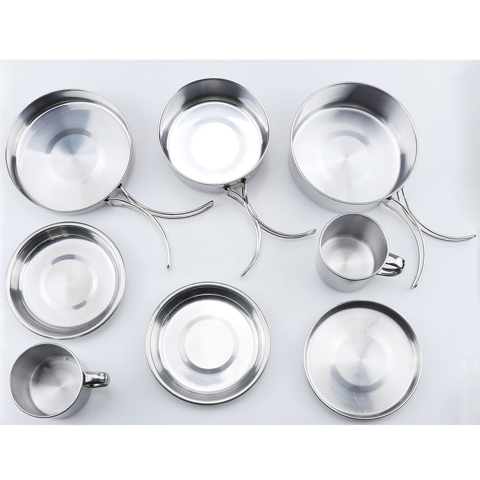 Miniatura: Set de cocina ultraligero para camping y senderismo, compacto y económico