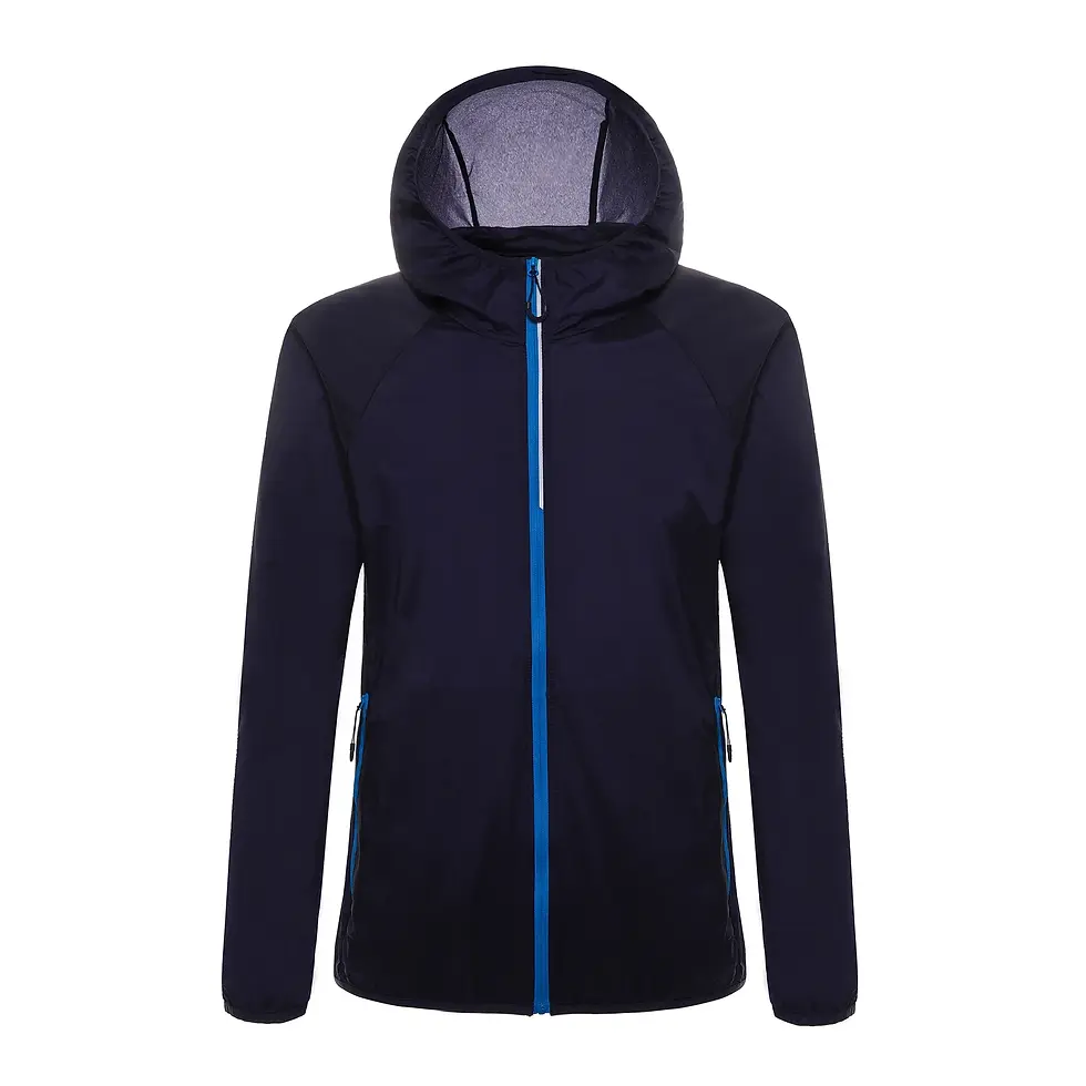 Miniatura: Chaqueta deportiva unisex impermeable, reflectante y con capucha, ligera UV