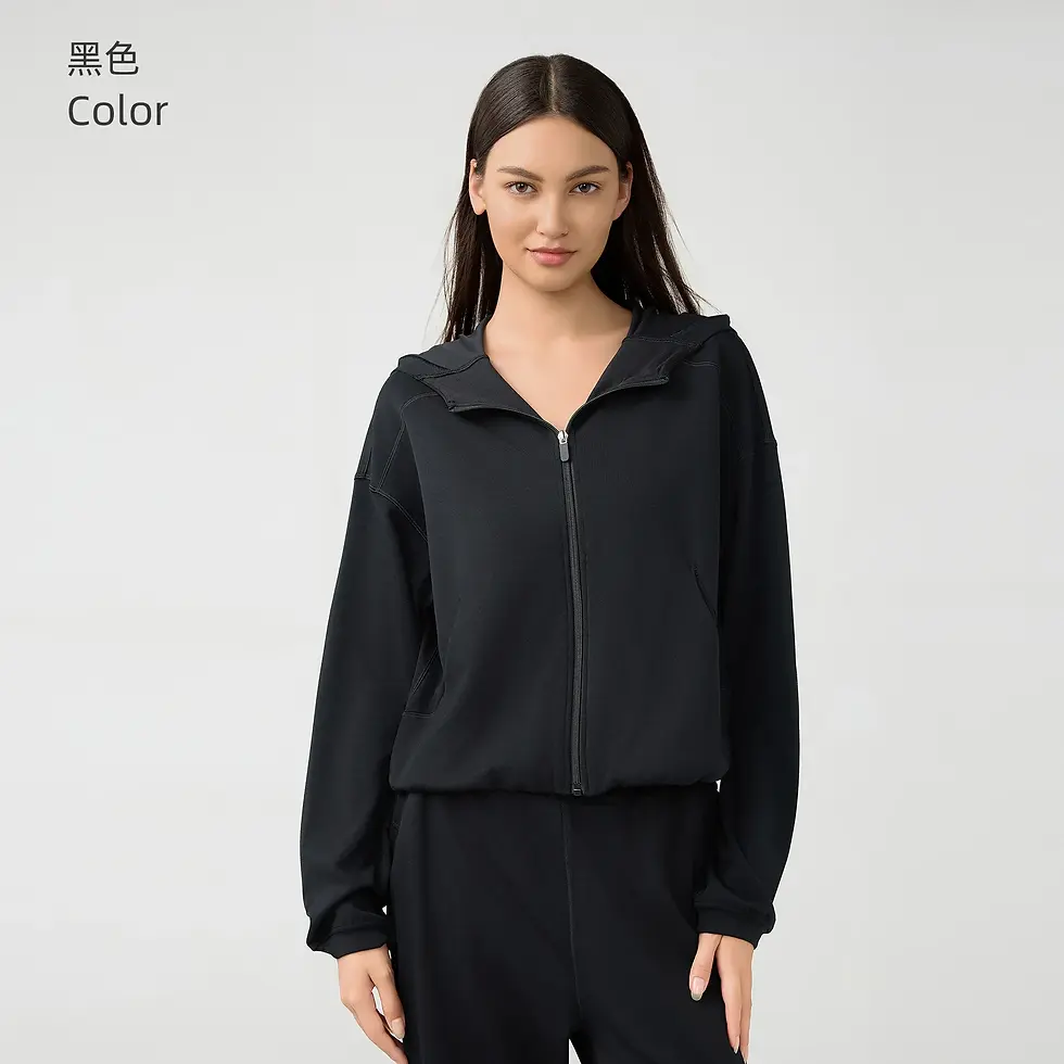 Miniatura: Sudadera deportiva mujer holgada con capucha, personalizada y de alta calidad